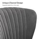 preview thumbnail 31 of 114, HULALA HOME Monica Modern Velvet Curved Tufted Back Loveseat with Metal Tapered Legs