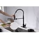 preview thumbnail 28 of 29, UltraFaucets Euro Collection Spring Spout Kitchen Faucet With Pull-Down Spray