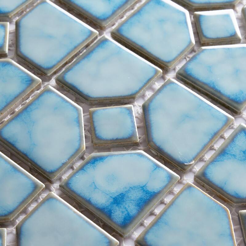 Merola Tile Hudson Oxford Marine 11-3/8" x 11-3/8" Porcelain Mosaic Floor and Wall Tile