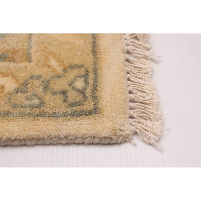 ECARPETGALLERY Hand-knotted Royal Oushak Ivory Wool Rug - 8'10 x 12'2