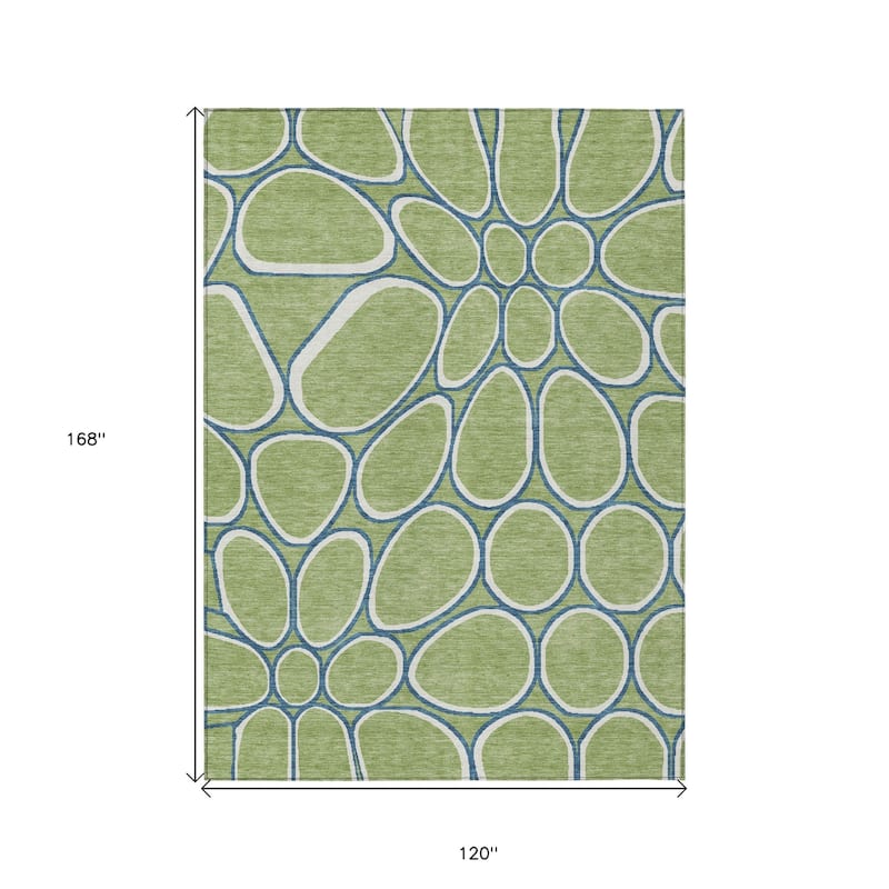 HomeRoots Abstract Transitional Rectangle Outdoor Rug