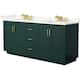 Option Green / Giotto Quartz Top / Brushed Gold Hardware