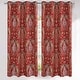 preview thumbnail 18 of 18, DriftAway Christopher Peacock Floral Pattern Blackout Window Curtain Grommet 2 Layers Red - 52" width x 63 " length