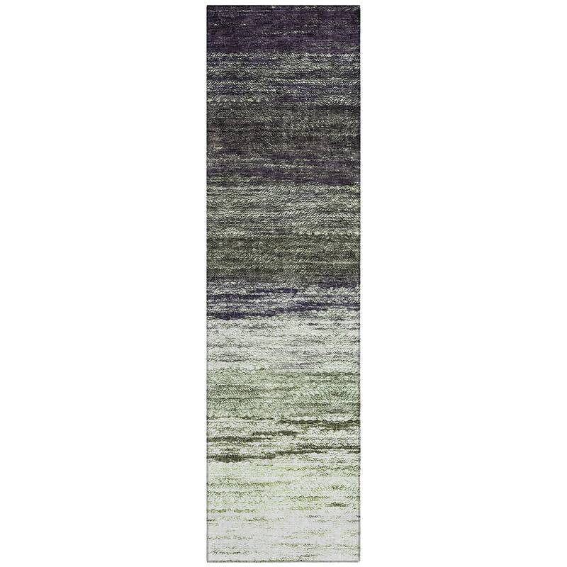 Machine Washable Indoor/ Outdoor Chantille Solid Ombre Rug
