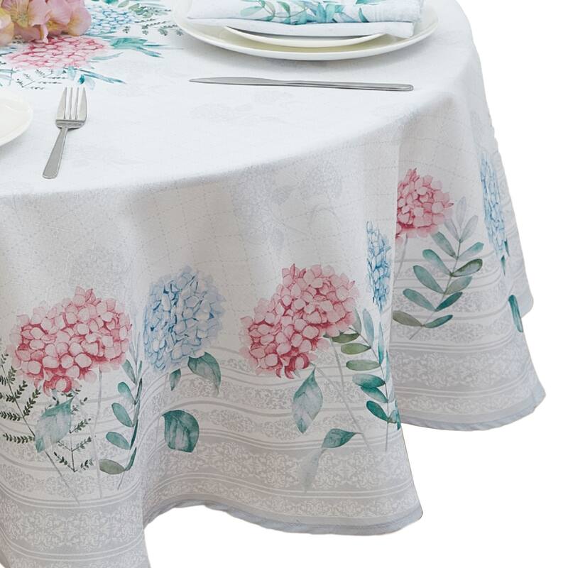 Hydrangea Sketch Double Border Tablecloth