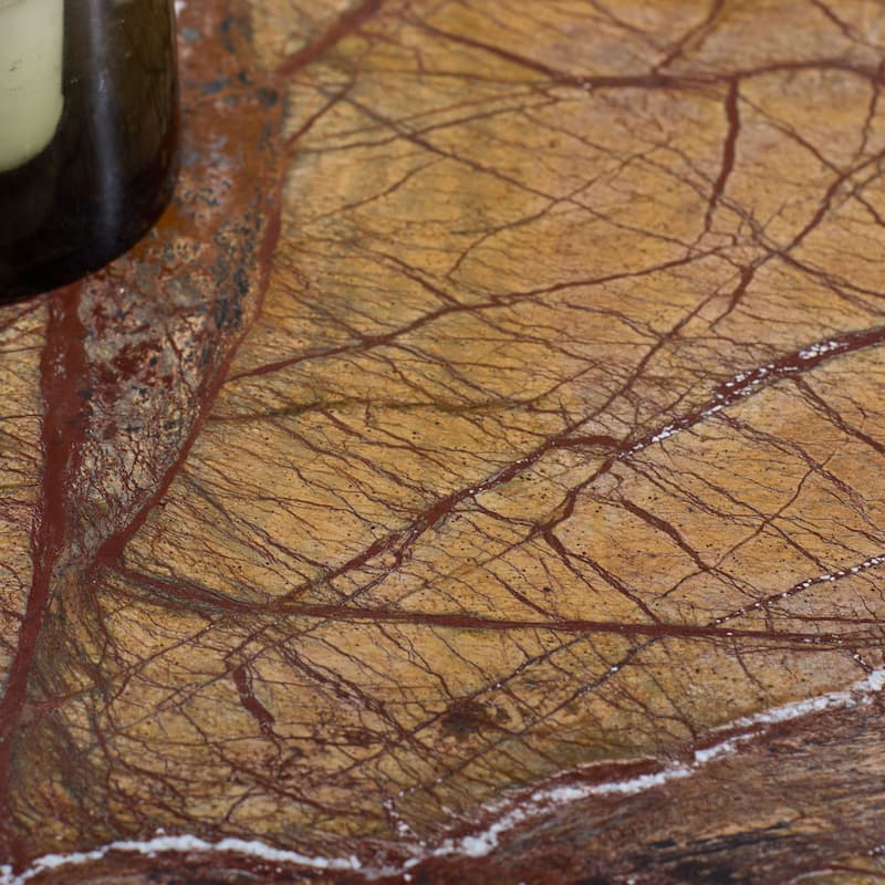 SAFAVIEH Couture Adriano 12-inch Marble Accent Table - 12"W x 12"D x 18"H