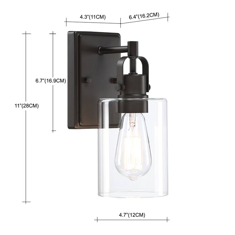 1-Light 4.7-in Modern Vanity Light