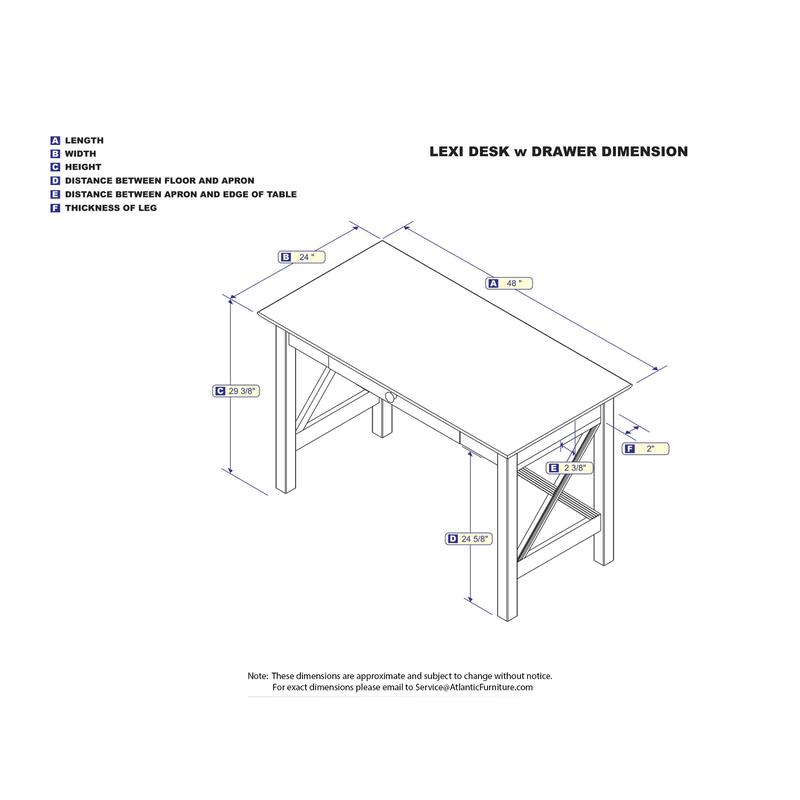 Baroque Desk with Drawer - Grey Home Office Desk, Stylish Writing Table, Solid Hardwood Desk, Functional Workspace