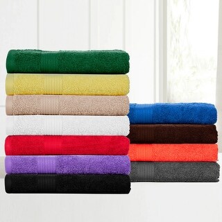 Luxurious Cotton 600 GSM Highly Absorbent Bath Towels by Ample Decor - Pack of 8