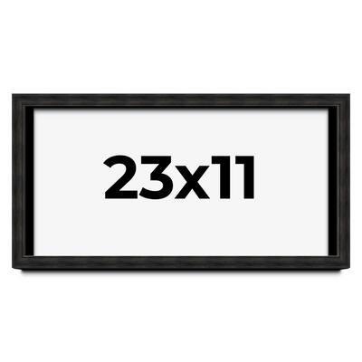 23x11 Shadow Box Black Rustic Barnwood Display Frame | 1.125 Inch