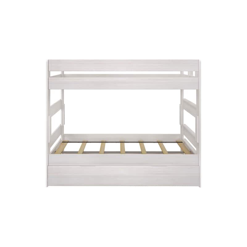 Max and Lily Farmhouse Twin over Twin Bunk Bed with Trundle