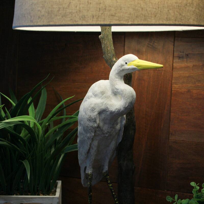 Set Of 2 Heron Table Lamps - 30.5" High - Coastal Bedroom Decor - 30.5 X 14.5 X 14.5 inches