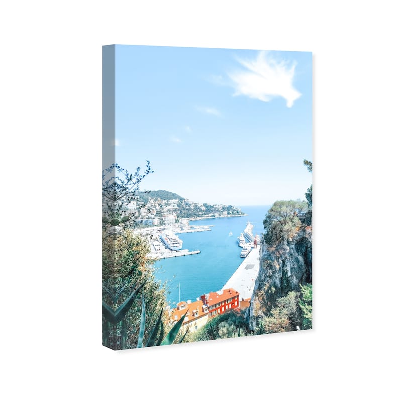 Wynwood Studio Fashion and Glam Nice France II Blue and Nautical & Coastal Wall Art Canvas Print