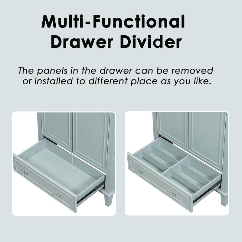 Roomfitters 30" Bathroom Vanity without Sink, Base Only, Cabinet with Doors and Drawer, Solid Frame and MDF Board