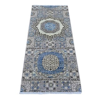 Shahbanu Rugs Abalone Gray Aryana Collection Mamluk Design Geometric ...
