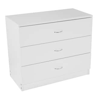Modern Simple 3-Drawer Dresser White