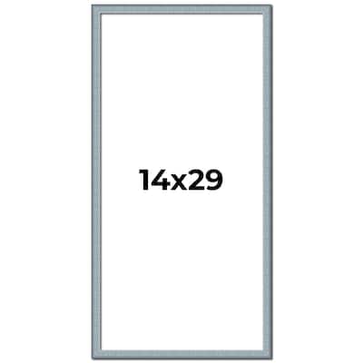 14x29 Frame Rustic Sky Blue Solid Wood Picture Frame | 0.75 Inch