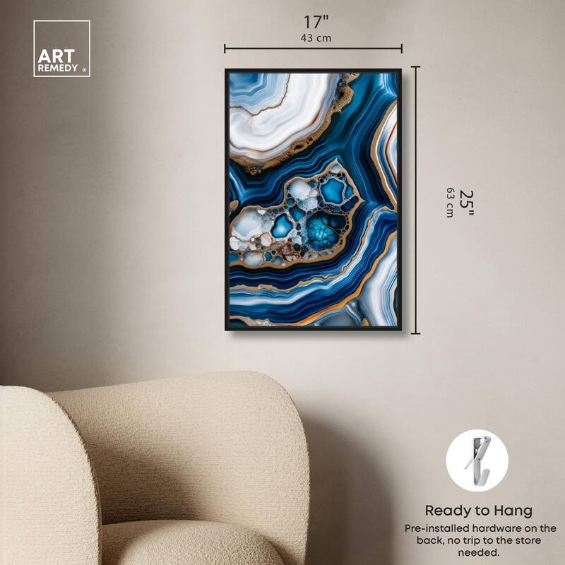 Azure Alveoli II Canvas by Art Remedy
