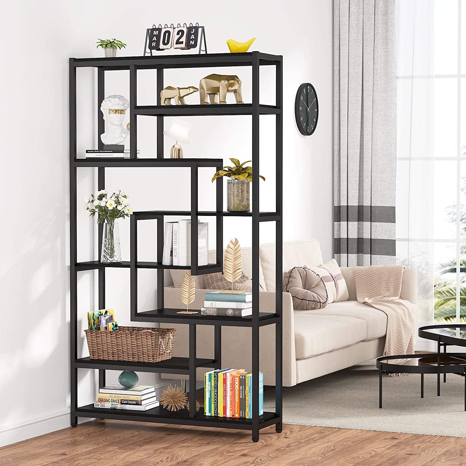https://ak1.ostkcdn.com/images/products/is/images/direct/d9296ceed998c6486b19947cdc758e6527726b86/Tribesigns-Multifunctional-8-tier-Open-Etagere-Bookcase---Bookshelf.jpg