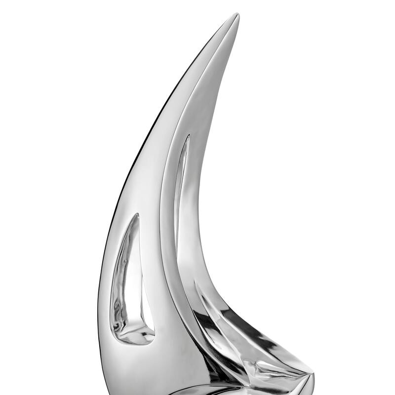 Sail Chrome Table Top Sculpture - N/A