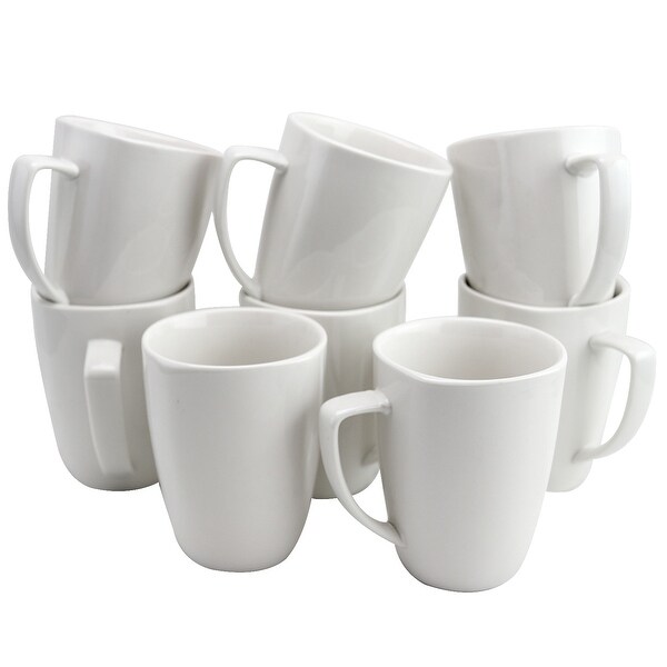 Gibson Zen Buffetware 8 Piece Ceramic 12 Ounce Mug Set. Opens flyout.