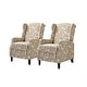 preview thumbnail 65 of 88, Damaris Comfy Recliner for Bedroom Set of 2 with wingback by HULALA HOME