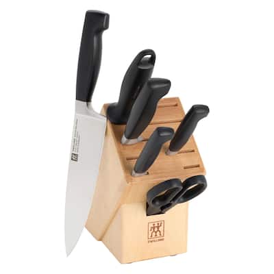 ZWILLING Four Star 7-pc Knife Block Set - Natural