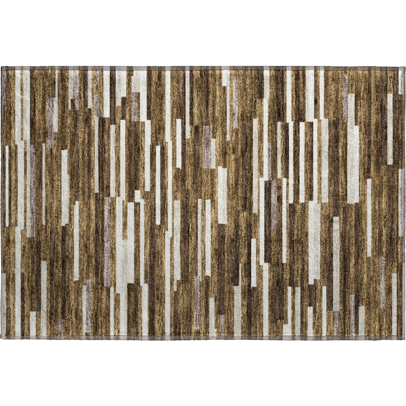 Premium Washable Super Soft Geo Stripes Mayfield Rug