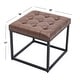 preview thumbnail 9 of 8, Kotter Home Square Button Tufted Ottoman