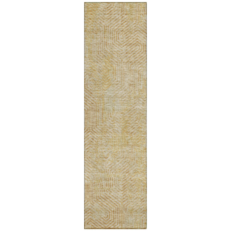 Machine Washable Indoor/ Outdoor Chantille Contemporary Maze Rug