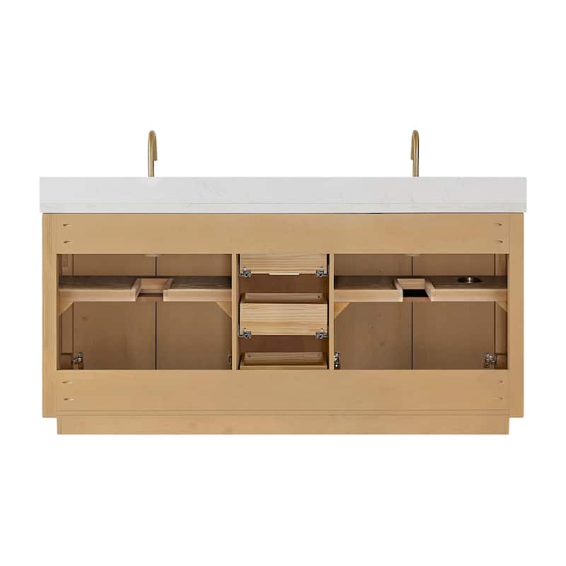 Cadiz Bath Vanity with Composite Stone Top without Mirror