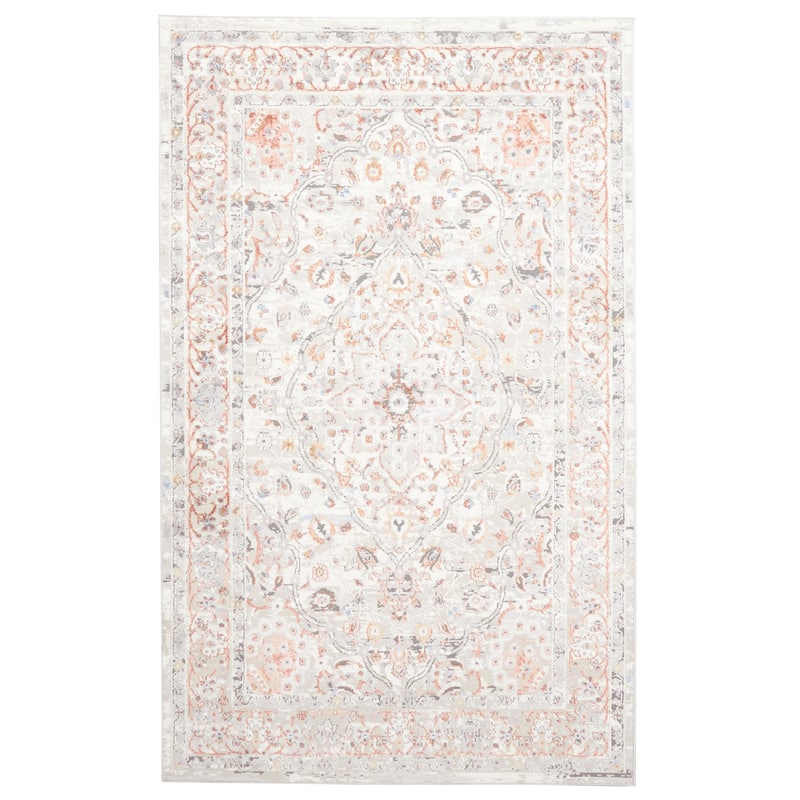ECARPETGALLERY Machine Made Seline Ivory Area Rug - Ivory - 8'0 x 10'0