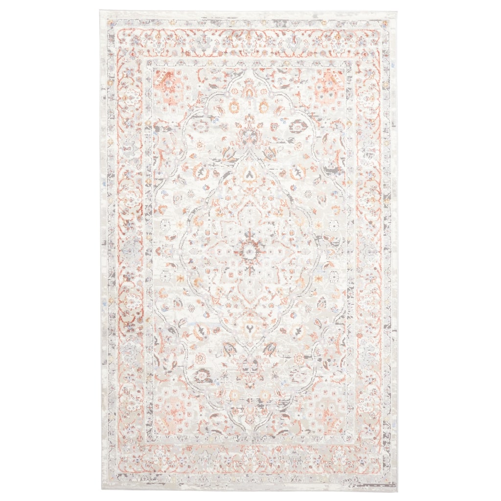 ECARPETGALLERY Machine Made Seline Ivory Area Rug