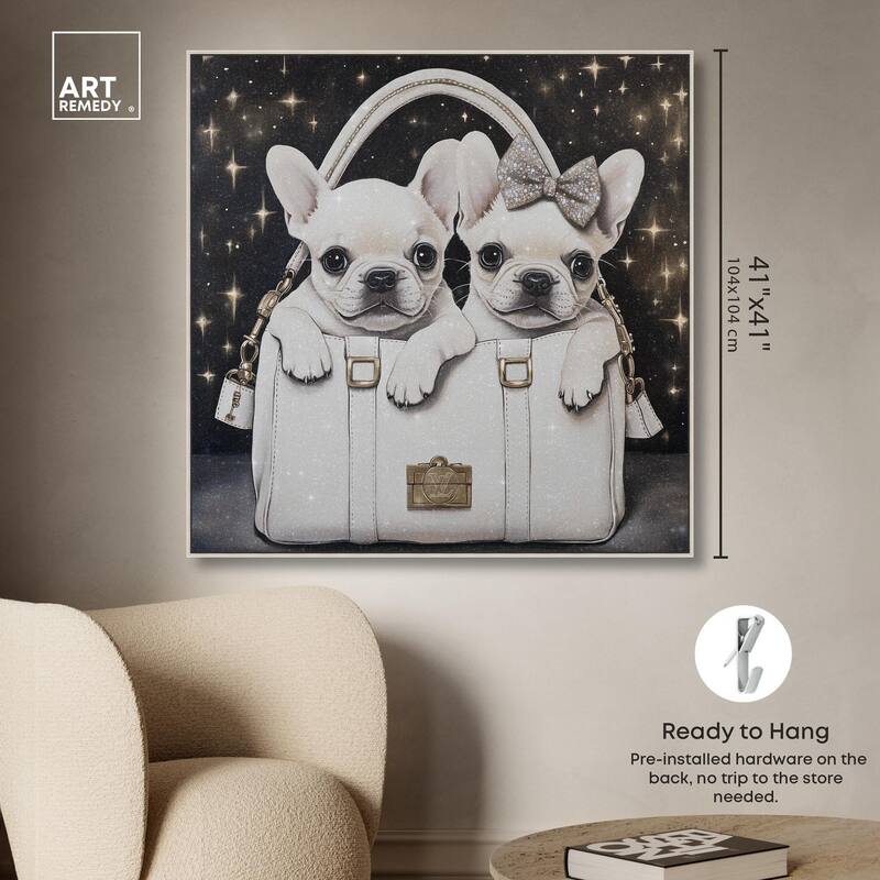 Constellation Frenchie Purse Canvas by Art Remedy