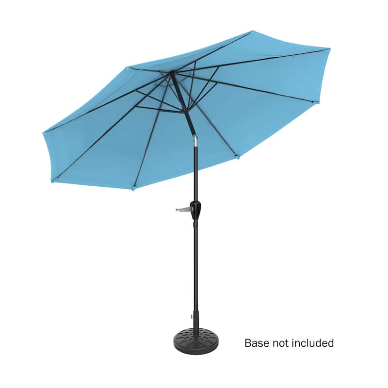 Pure Garden 10-foot Blue Aluminum Patio Umbrella with Auto Tilt