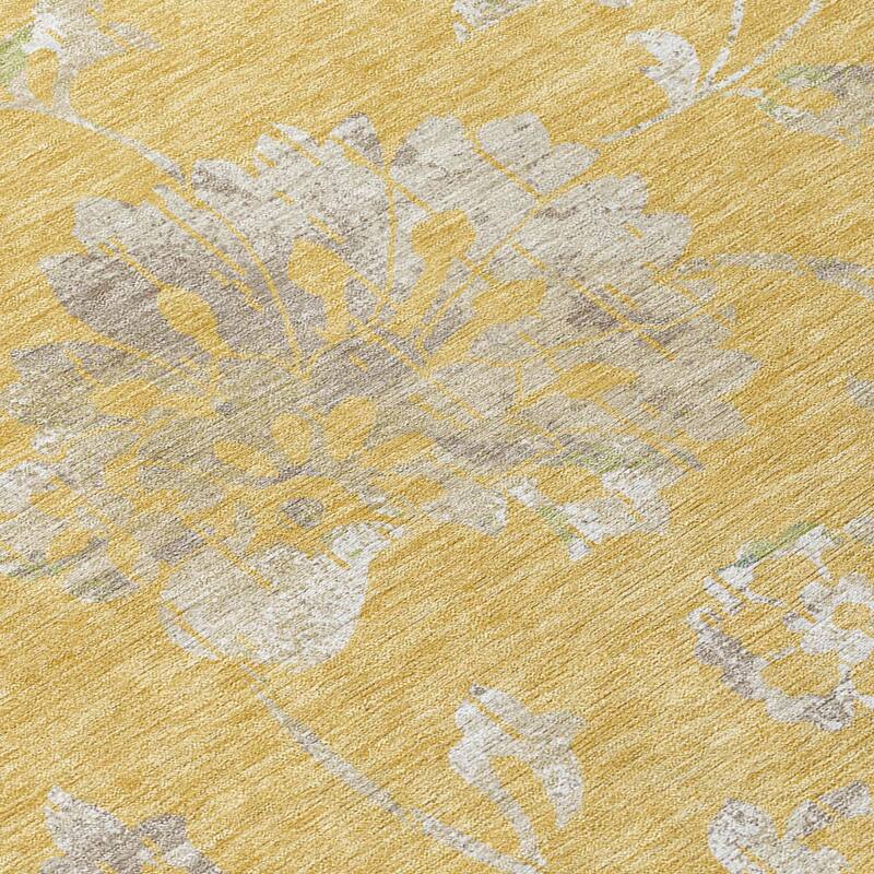 HomeRoots Floral Transitional Rectangle Outdoor Rug