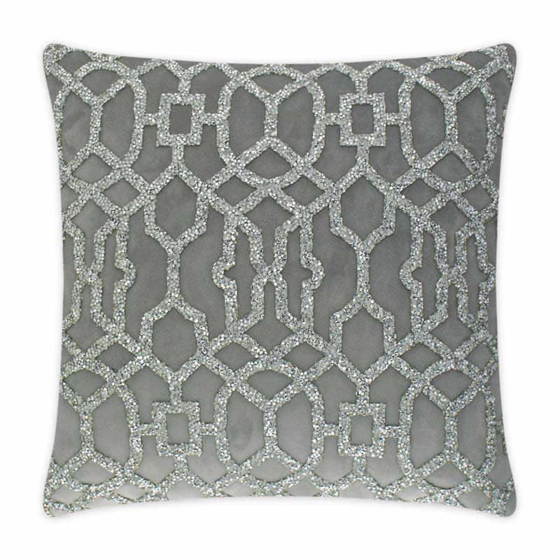 Sparkles Home Rhinestone Lattice Laser Cut Pillow