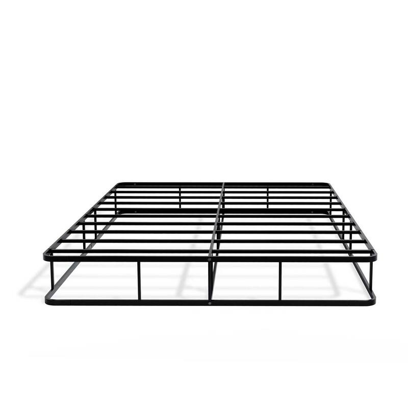 Queen Bed Frame - Metal Platform Bed with Headboard & Footboard - Black Finish