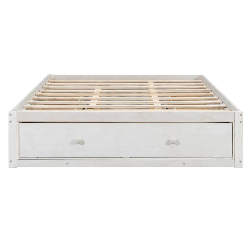 Queen Platform Bed Frame with Underbed Storage by Harper&Bright Designs