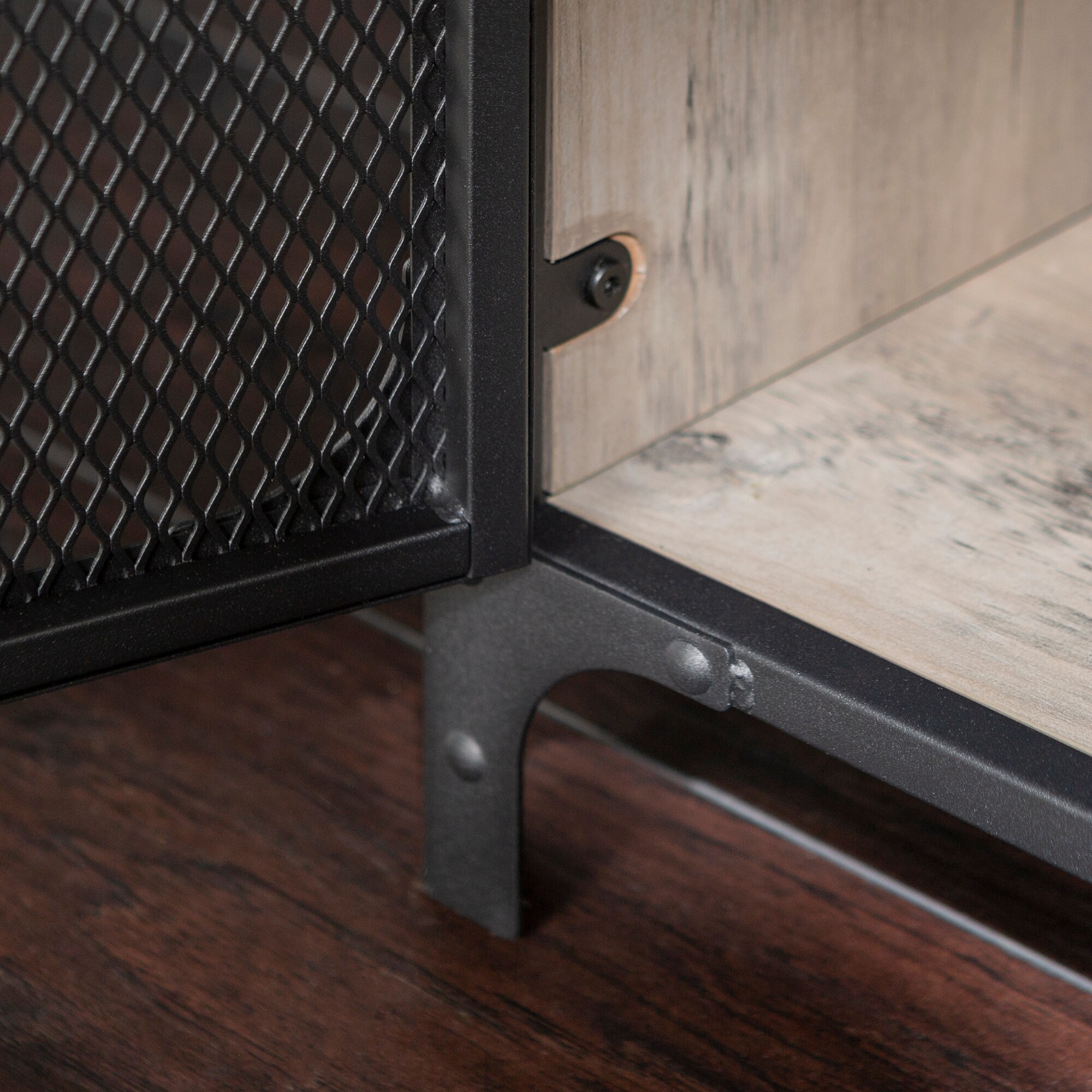 Carbon Loft Pierpont Metal Mesh Accent Cabinet As Is Item Bed