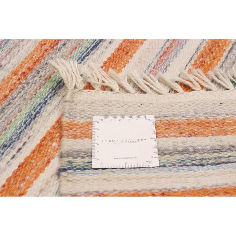 Boho Orange Kilim 5'1" x 8'2" - 5'1 x 8'2