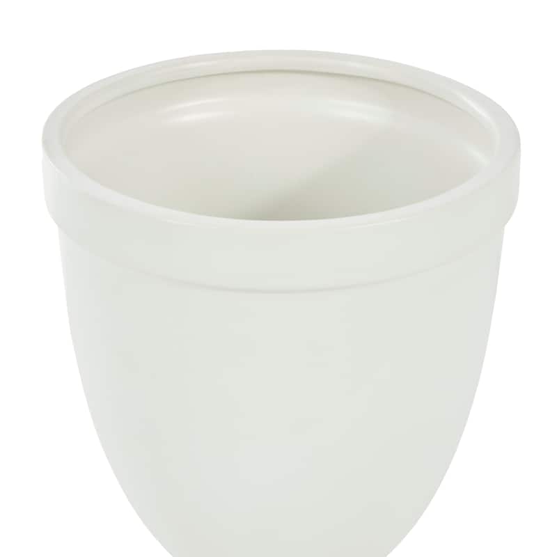 Black or White Ceramic Fluted Urn Shaped Decorative Jars with Lid