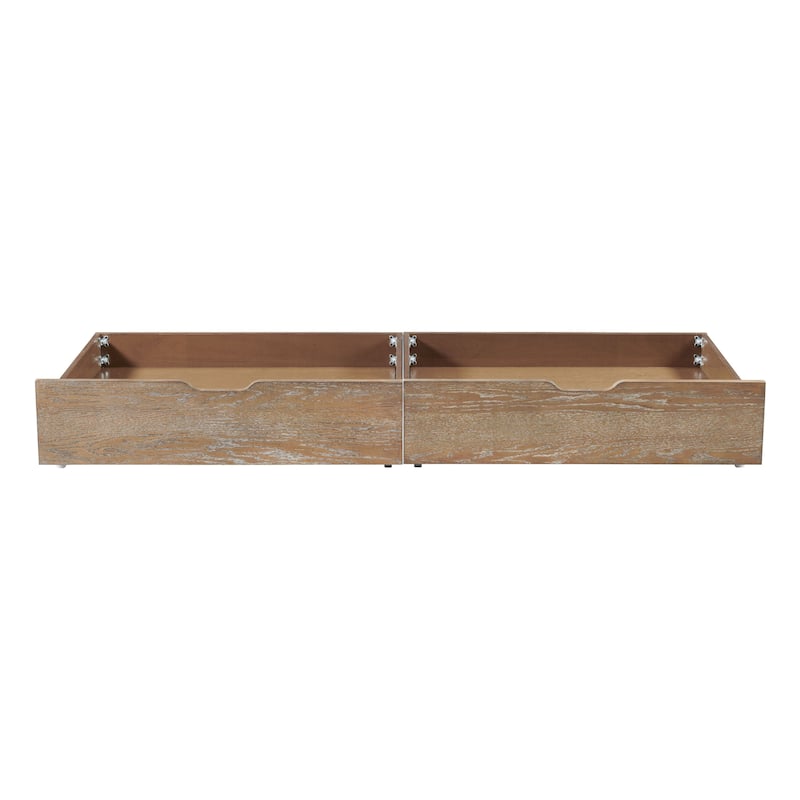 Leland 37" Wide Traditional Storage Drawers, Sandwash (Set of 2)