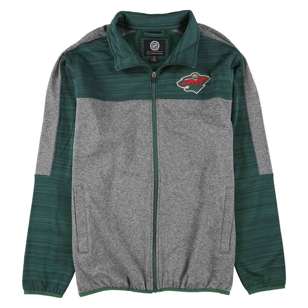 G-III Sports Mens Minnesota Wild Jacket,, Grey, Large