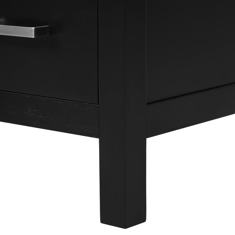 Bathroom Vanity with Sink, Multi-Functional Bathroom Cabinet, Bathroom Vanity with Door Shelf, Soft-Close Doors & 1 Drawer