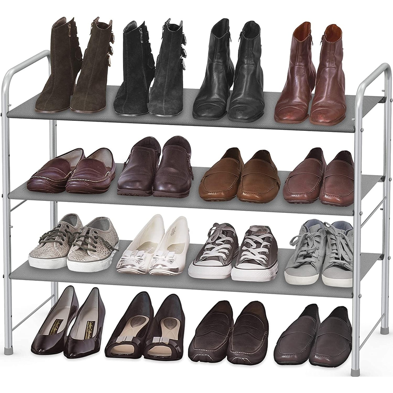  Simple Houseware 10 Shelves Hanging Shoes Organizer Holder for  Closet, Grey : Home & Kitchen