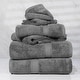 preview thumbnail 45 of 159, Superior Egyptian Cotton Pile Heavyweight 6-Piece Towel Set 6-Piece Set - Charcoal