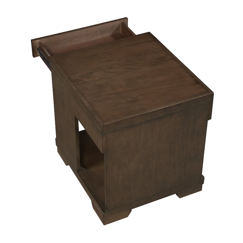 Sinclair Rectangular Wood End Table