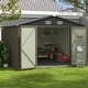 preview thumbnail 47 of 51, Patiowell 10' x 8'/10' x 10'Metal Outdoor Storage Shed with Goods Shelves/Floor Frame Garden Tool Shed for Backyard Garden