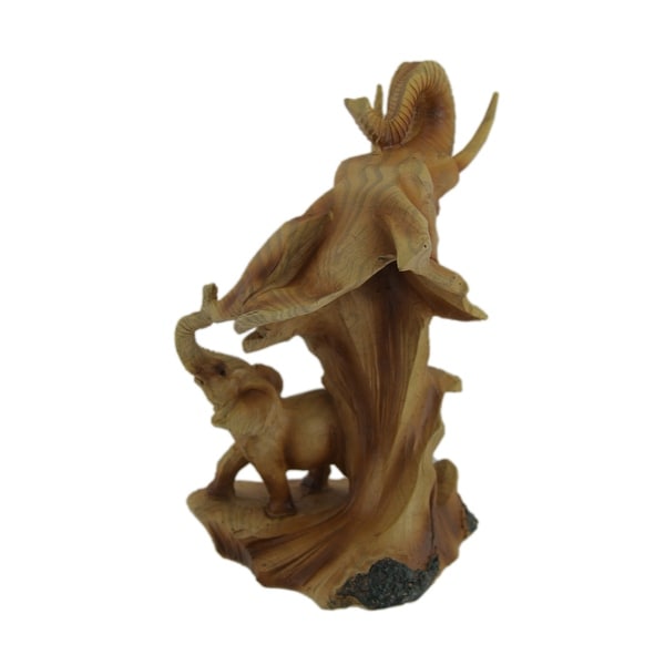 Moose Faux Carved Wood Look Figurine 7/" Long Resin Statue New